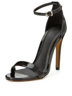 Shoe Box Isabella Two Part Heeled Sandals - Black